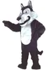 Mascot Black Wolf Coyote Mascot Costume Niestandardowy zestaw kostium anime Zestaw Mascotte Temat Fancy Dress Kostium karnawałowy