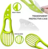 3 I 1 ingefära riv avokado skiva multifunktion fruktskärare verktyg kniv plastskalare separator shea corer smör gadgets kök grönsaksverktyg