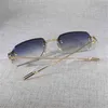 Lunettes de soleil de mode de luxe 20% de réduction sur ordinateur vintage hommes femmes lunettes claires lunettes sans monture pour lire Gafas pour lentilles de monture masculine