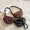 Borse a tracolla Saddle Crossbody per donna 2023 Trend Fashion Pu Leather Piccole borsette e portamonete Solid Vintage Bag 230322