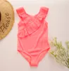 Swim Wear 10 color Special Material Children Girls Kids Swimwear Swimsuit Summer Child BeachwearTeenager girls Bathing Suit 145 230325