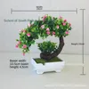 装飾的な花1PC人工植物鉢植え盆栽装飾品ホームエルガーデンコーヒーテーブル窓枠バルコニーデコレーションDIY偽クラフト