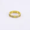 Designer High-quality Love Ring 3mm4mm Two-row Drill Couple Diamond Stainless Steel Zircon Jewelry Gift Women Accessories Wholesale