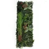 Flores decorativas 40 cm de 120 cm de parede artificial planta grama de grama maiúsculo painel decoração cerca de carpete de toque real musgo