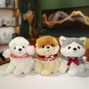 1PC 25 cm Piękne husky pudle pomorskie zabawki Plush Kawaii Pet psy nadziewane miękkie lalki zwierzęce