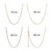 Chaînes 18K Shine Gold 925 Sterling Silver Beaded Joined Hearts Cable Curb Link Colliers Pour Femmes Fine Jewelry Sur Le Cou Cadeau