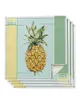 Tabellservett 4st ananas bokstäver Färgblock Lämnar Gradient Square Wedding Decoration Tabelduk Kök som serverar servetter