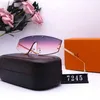 Lunettes de soleil de couple de plage pour hommes et femmes de créateurs 20% de réduction sur les lunettes de mode de voyage de tir de rue à l'étranger 7245