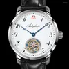 Orologi da polso 2023 Orologi meccanici da uomo Tourbillon coassiale Top Orologio da movimento originale ST8230 Orologio da uomo in pelle di coccodrillo