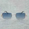 Sconto del 30% sui nuovi occhiali da sole da uomo e da donna firmati di lusso Sconto del 20% su occhiali da sole vintage senza montatura Occhiali da vista da donna per occhiali da vista estivi Occhiali da vista da uomo Oculos De Sol Las GafasKajia
