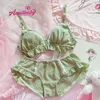 Bras stelt Lolita schattig zoete ultradunne beha's en panty set prinses ondergoed ondergoed bra korte string set voor jonge meid lingerie sexy meisjes 230325