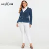 Manteaux de survêtement grande taille pour femmes LIH HUA femmes grande taille veste en jean personnalisée veste en tricot de coton mode coton veste en jean en tricot 230325