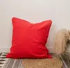 Pillow Solid Case Cotton Linen Cover 45x45cm/55x55cm Beige Black Red Grey Home Decorative Fringed For Bed Sofa Chair