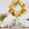 Flores decorativas brilhantes para a grinalda de ovo da páscoa Janela pendurada Ornamento de guirlanda para a festa de casas decoração de residências decorações 2023