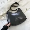 Akşam çantaları halo renkli omuz çantası kadın tasarımcı kova crossbody vintage fermuarlı el çantaları moda kese