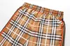 Mens Khaki Shorts Designer Summer Women Men Plaid Print With Pocket Swim Short Casual Sports Gym Quick Drying Man Beach Pants 3XL