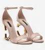 dg dolce and gabbana d&g dolche gabana Вы avec Box Marques d'été élégantes Keira Sandals Chaussures Bridal Wedding S-Dress Pumps Polied Calfkin Lady High Heels Gladiator Sandalias