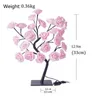 Luci notturne Lampada da tavolo Fiore Albero Lampade a rosa Fata Scrivania Luci notturne USB Regali per matrimonio San Valentino Decorazione natalizia P230325