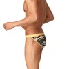 Underpants Sexy Men Briefs Jockstrap Leopard Roufe