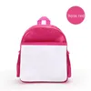 Sublimation Blanks Schoolbag School Supplies Children Kids Backpacks Kindergarten Polyester DIY Book Bag