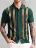 Męskie polo Summer Krótkie rękawa koszula polo Casual Men Button-Up Town Cllar Tops Mens Mass Mase Polos Man Streetwear 230325