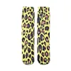 Women Socks Street Leopard Print Men Cotton Pink Spots On Blue High Ankle Bike Riding Punk Leisure Skateboard Warm