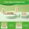 Balance échelle bricolage érable poupée bébé Puzzle formation constructeur pour enfants cadeaux en bois jouet