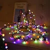 Струны 250Leds 500Leds DIY Fairy Cherry Ball Light String Eu Us Plugs для свадебной праздничной комнаты Рождественские елки