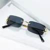 20% OFF Luxury Designer New Men's and Women's Sunglasses 20% Off card frameless trend small box ocean slice trimming optical glassesKajia
