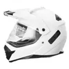 Motorcycle Helmets Dot Adult Helmet For Dirtbike Atv Motocross Mx Offroad Motorcyle Street Bike Snowmobile With Visor (medium Gloss White)