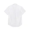 Camisas casuales de diseñador para hombre CDG Com des Garcons PLAY Camisas de manga corta con rayas de corazón rojo Azul / Blanco Talla XL Marca