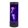 Veilleuses LED Méduse Lava Lampe Coloré Chambre Veilleuse Simulation Méduse Aquarium Réservoir Lumière Pour La Maison Chambre Bureau Décoration P230325