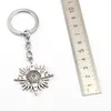 Keychains D.Gray Man Keychain Allen Compass Key Chain Holder Chaveiro Anime Jewelry Souvenir