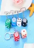 Keychains Cute Colorf Dice Key Chains Rings Resin Keychain Keyfob For Men Women Car Handbags Wallet Accessories Creative Keychains5511996
