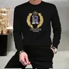 2023 Nouveaux Hotsales Designer Hommes Sweat à capuche Pull Sweatshirts Lettre Brodée Paillettes Crewneck Lâche Manches longues Blanc Noir Sweat à capuche Streetwear