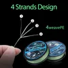 Fishing Accessories Sougayilang 100M 350m 550m 4 Strands PE Braided Fishing Line 15.5-65.3LB Multifilament Speckle Fishing Line Fishing Tackle P230325