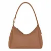 Borsa da ascella Crescent Lychee Grain Cowhide Portable Shoulder Messenger borsa a tracolla da donna in pelle borse hobo per borse hobo da donna Loop baguette a mezzaluna