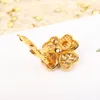 2023 Luxury Quality Charm Stud Earring Flower Design i tre färger pläterade en stor storlek diamant Have Box Stamp PS7620B