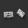 Beads Other 0.2-1.8ct Rectangular Cut Gra Moissanite Loose Stones Super White DF Color VVS1 Gemstone For Diy Jewelry Making RingOther