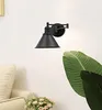 Wall Lamp NuNu 1PCS Black Metal Light Battery Run 55 Lumens LED Remote Control Dimmable Timing Sconce Retro Vintage Design