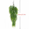 Decorative Flowers Simulation Persian Grass Wall Hanging Artificial Plant Plastic Green Leaves Vines For Wedding Party Room Balcony Home