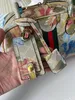 Women's shoulder bag High quality brand floral handbag Printed process size 32cm