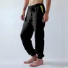 Pantalons pour hommes hommes mode coton lin décontracté ample Slim Fit taille élastique taches respirant pantalon 2023