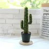 Декоративные цветы 30-43 см тропические растения искусственное кактус пустынный фальшивый сочный растение зеленое колючие шарики на рабочем столе для дома для дома