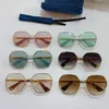 Luxury Designer High Quality Sunglasses 20% Off Ni Luhan's same metal herringbone hollow out large frame irregular