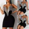 Jumpsuits voor dames rompers 1pc mode dames jumpsuit dames v-neck halter strappy bodycon korte mini party jumper romper tassels vrouw clu