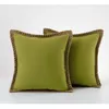 Travesseiro /travesseiro de luxo decorativo capa de linho de linho de linho para sala de estar decoração de cadeira de assento de carro 45x45 /50x50