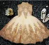 Girl's Dresses Sequin Golden Lace Baby Girl Dress Year Birthday Gown Newborn Party Baptism Dress Toddlers Newborn Girl Christening Dresses