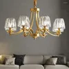 Lustres Lustre En Cristal Plafond Led Suspension Moderne Or Cuivre Suspension Pour Salon Chambre Loft De Luxe