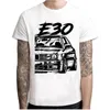 Męskie koszulki przylot Cool Automotive Car Turbo E30 Men Shirt Anime T-shirts Tee Homme Tshirt Odzież Q4